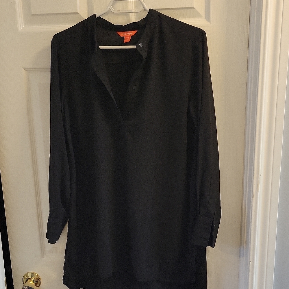 Black Long Sleeve Sheer Medium